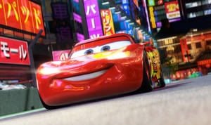 Lightning Mcqueen Japan Streets Wallpaper