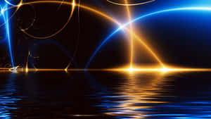 Lights Neon Sea Surface Wallpaper