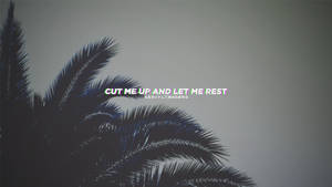 Lil Peep Cut Me Up Quote Wallpaper