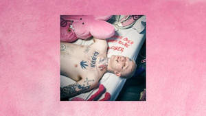 Lil Peep Pink Album Cover Wallpaper