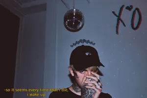 Lil Peep Retro Quote Wallpaper