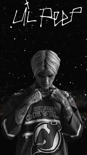 Lil Peep Starry Artwork Wallpaper