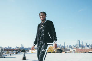 Lil Tjay City Photoshoot Wallpaper