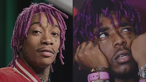 Lil Uzi Vert Double Photo Collage Wallpaper