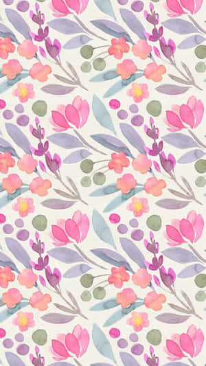 Lilly Pulitzer Iphone Pastel Flowers Wallpaper