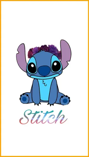 Lilo And Stitch Flower Crown Wallpaper