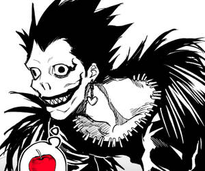 Line Art Of Ryuk Wallpaper