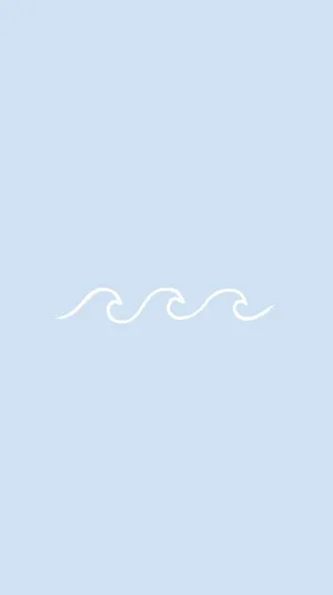 Line Art Wave Pretty Aesthetic Wallpaper