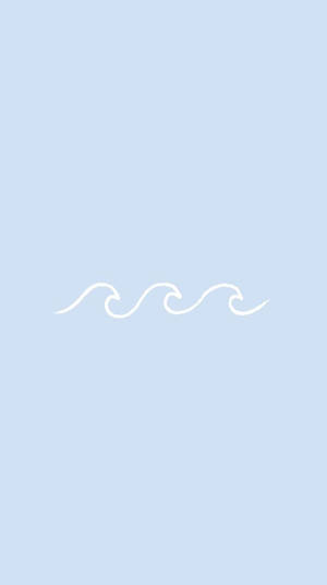 Line Art Wave Pretty Aesthetic Wallpaper