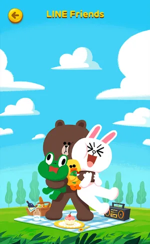 Line Friends Picnic Wallpaper
