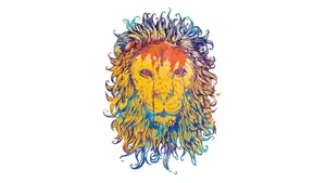 Lion Colorful Art Wallpaper