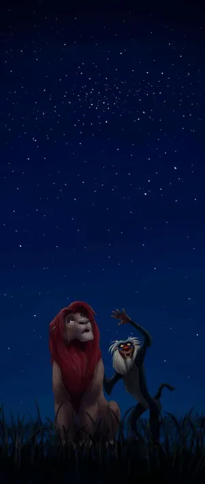 Lion King Rafiki And Simba Wallpaper