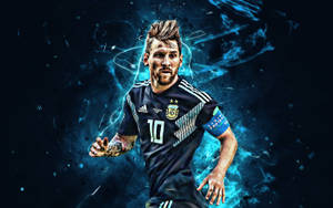 Lionel Messi 2020 With Mohawk Haircut Wallpaper