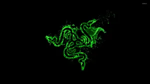 Liquid Green Razor Wallpaper