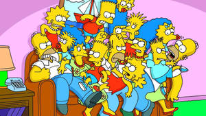 Lisa Simpson Couch Gag Across Version Wallpaper