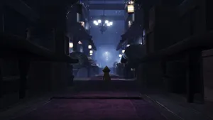 Little Nightmares Dark Hallway Wallpaper