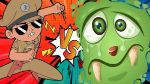 Little Singham Green Slime Wallpaper