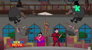 Little Singham In Warehouse Wallpaper