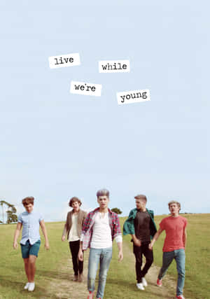 Live While Were Young 1 Direction Iphone Wallpaper
