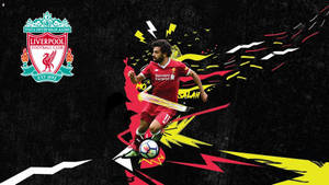 Liverpool Fc Mohamed Salah Artwork Wallpaper