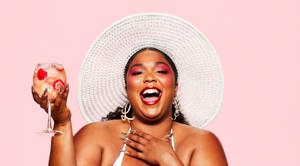 Lizzo Shines In Absolut Juice Music Video Wallpaper
