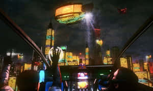 Lo-fi Aesthetic Evening Cityscape Wallpaper