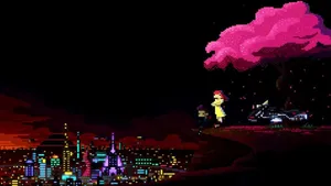 Lo Fi Anime Pink Cherry Blossom Wallpaper