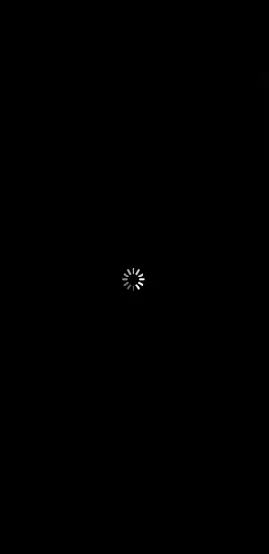 Loading Status In Pitch Black Backdrop Wallpaper
