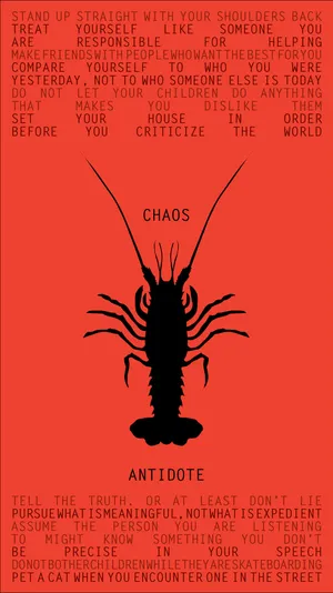Lobster Poster Illustration With Text Wallpaper