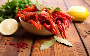 Lobsters On A Bowl Wallpaper