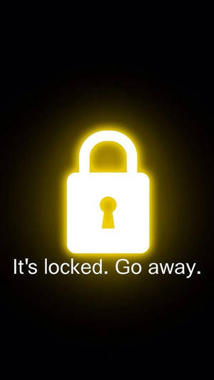 Lock Screen Golden Padlock Wallpaper