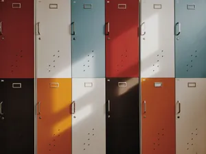 Lockers Aesthetic Pattern Wallpaper