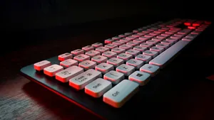 Logitech White Keyboard Wallpaper