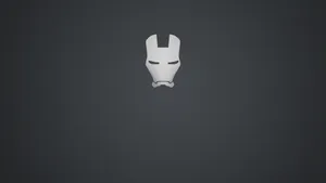 Logo Iron Man Black And White Wallpaper