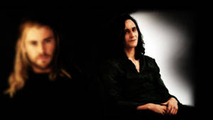 Loki And Thor Black Wallpaper