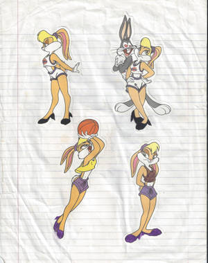 Lola Bunny Stickers Wallpaper