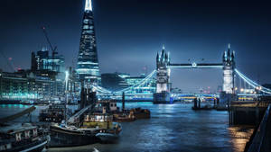 London Night River Hd Wallpaper
