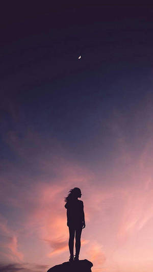 Lonely Girl Aesthetic Wallpaper