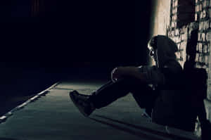 Loner Man In Hoodie Wallpaper