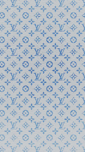 Look Stylish In Louis Vuitton's Classic Blue Wallpaper