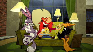 Looney Tunes Annoyed Bugs And Daffy Wallpaper