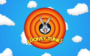 Looney Tunes Logo In Clouds Wallpaper