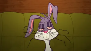 Looney Tunes Tired Bugs Bunny Wallpaper