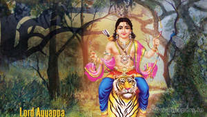 Lord Ayyappan Forest Wallpaper