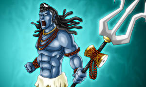 Lord Shiva Angry Digital Art Wallpaper