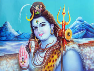 Lord Shiva Sea Mountains Wallpaper