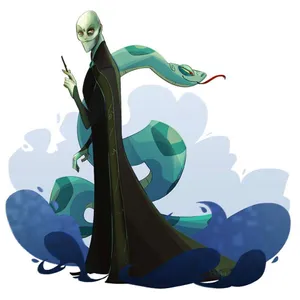 Lord Voldemort Cartoon Art Wallpaper