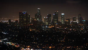 Los Angeles Cityscape Bird’s Eye View Wallpaper