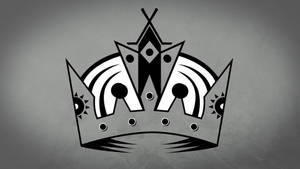 Los Angeles Kings Logo Crown Gray Wallpaper