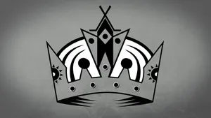 Los Angeles Kings Logo Crown Gray Wallpaper